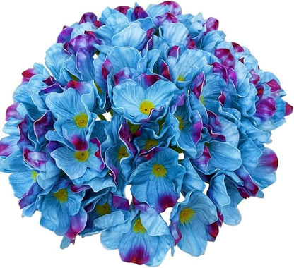 10 PCS High Quaulity Fresh Artificial Mini Real Touch PU/Latex Corn Poppies Decorative Silk Fake Artificial Poppy Flowers for Wedding Holiday Bridal Bouquet Home Party Decor (Blue)