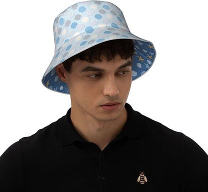 Bucket Hat Double-Side-Wear Reversible Sun Hat Beach Travel Hiking for Women Men