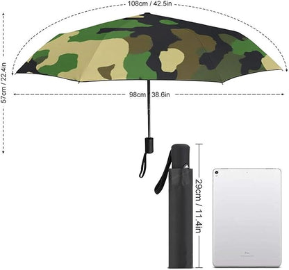 3 Fold Car Umbrella Folding Portable Automatic Umbrella Sunny Rain Sunscreen