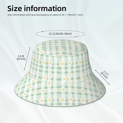 Bucket Hat Double-Side-Wear Reversible Sun Hat Beach Travel Hiking for Women Men