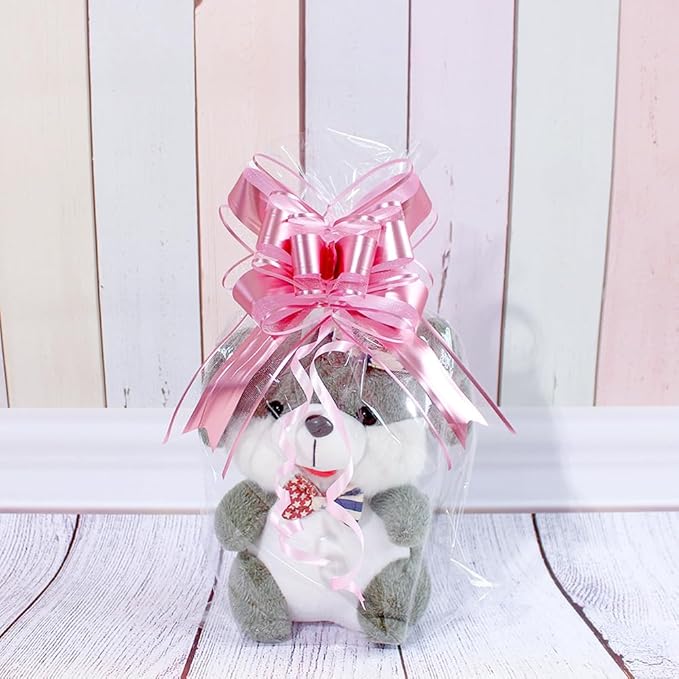 WEWILUCK Gift Bows for Presents, Pink Bows for Gift Wrapping, Gift Bows with Ribbon for Weddings, Bridal Showers, and Anniversary Decoration(6 inches, 15PCS)