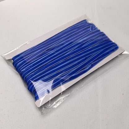 Chenkou Craft Blue 25 Yards 1/4" Velvet Ribbon Lots Bulk (Blue, 1/4"(6mm))