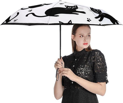 Fashion 3 Fold Sunny Rain Sunscreen Umbrella Portable Automatic Umbrella