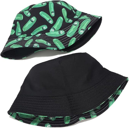 Quanhaigou Bucket Hat for Men Women,Packable Reversible Printed Sun Hats,Fisherman Outdoor Summer Travel Hiking Beach Caps