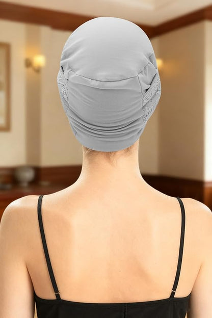 XYIYI Knot Chemo Headwear for Womens Cancer Patients, Stretchy Chemotherapy Headwraps Beanie Hats