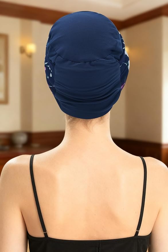 XYIYI Knot Chemo Headwear for Womens Cancer Patients, Stretchy Chemotherapy Headwraps Beanie Hats
