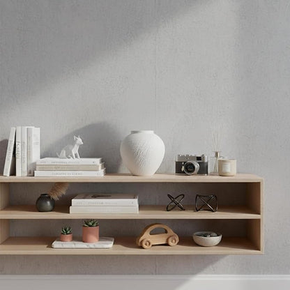 Vintage Ceramic Vase, Minimalist Texture Stone Patterned White Flower Vase, Decorative Vase for Living Room Shelf Farmhouse Dining Table Centerpiece Decor (White Texture 7.9'')