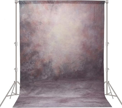 Abstract Professional Photography Backdrop for Portrait Photo Props Booth Background Photoshoot Studio with Polyester Fabric Roller Pocket on Top (8x12,Purple,No Stand)