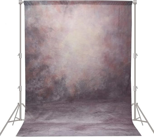 Abstract Professional Photography Backdrop for Portrait Photo Props Booth Background Photoshoot Studio with Polyester Fabric Roller Pocket on Top (8x12,Purple,No Stand)
