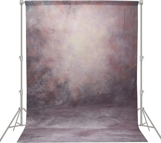 Abstract Professional Photography Backdrop for Portrait Photo Props Booth Background Photoshoot Studio with Polyester Fabric Roller Pocket on Top (6x8ft,Purple,No Stand)