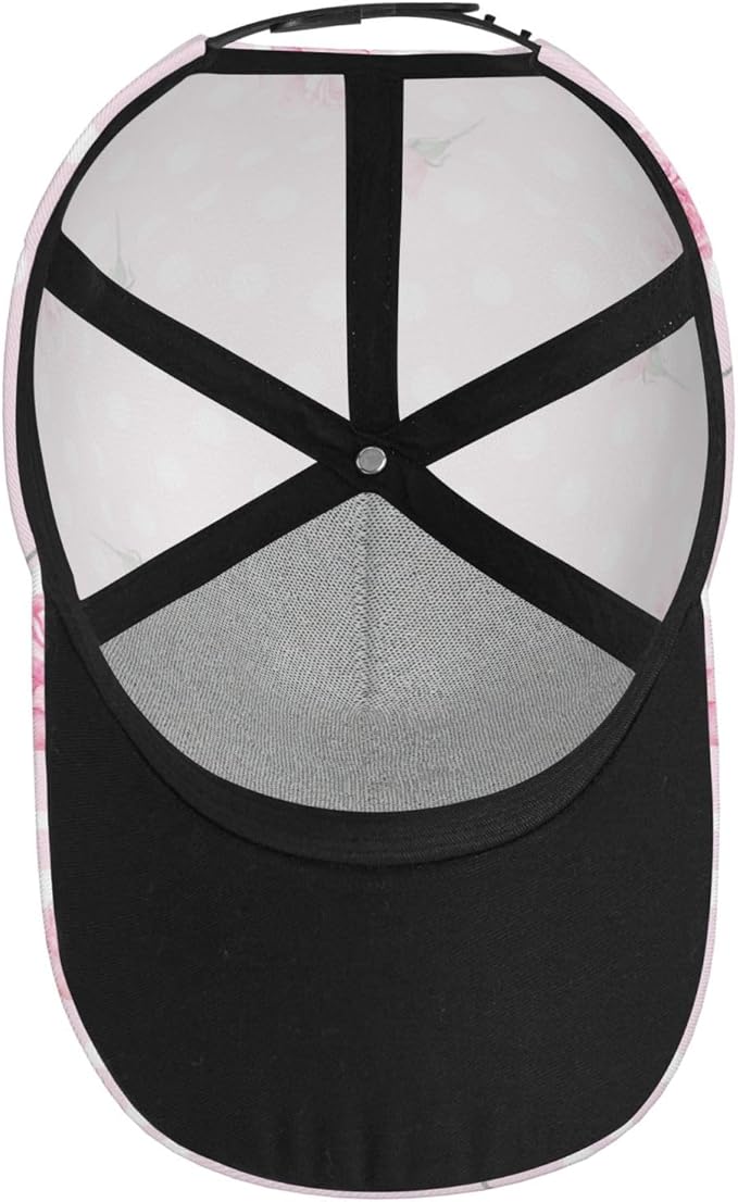 Rose Snapback Cap Womens Baseball Hats Flower Floral Sun Cap Women's Baseball Caps Cute Hats