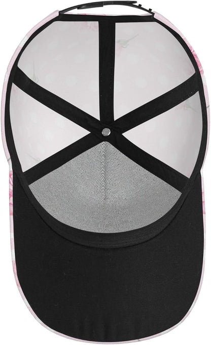 Rose Snapback Cap Womens Baseball Hats Flower Floral Sun Cap Women's Baseball Caps Cute Hats