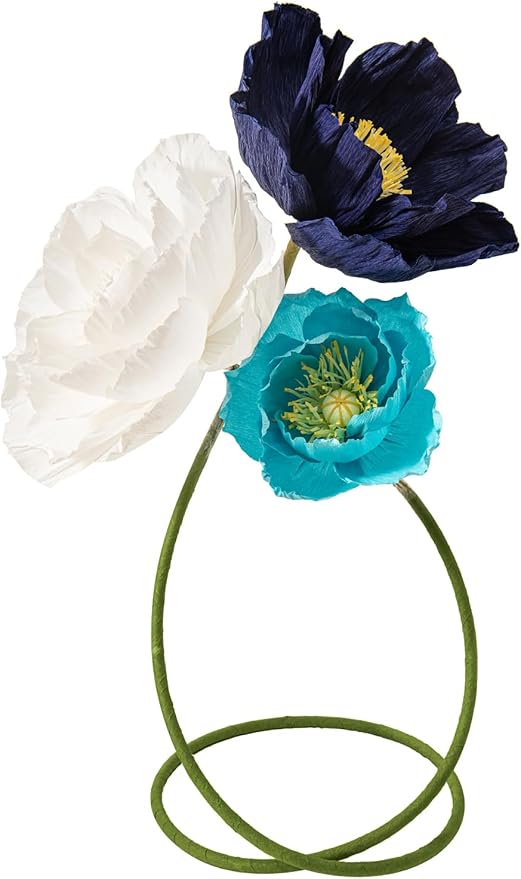 16"/12" 3 Pcs Large Paper Flower Decoration for Party, Wedding Decoration, Background Wall, Nursery Room Decoration, Bridal Shower, Baby Shower