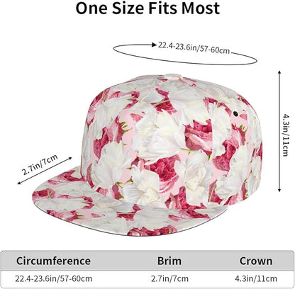 Tulip Flower Baseball Cap for Women Baseball Caps Flower Hat Tulip Baseball Hats Womens Cap for Outdoor