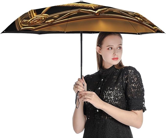 Fashion 3 Fold Sunny Rain Sunscreen Umbrella Portable Automatic Umbrella