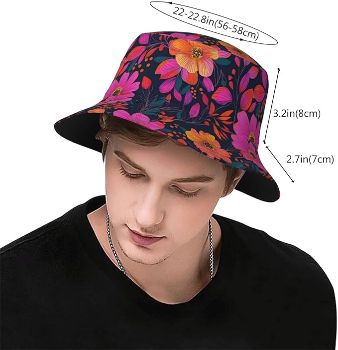Bucket Hats Fashion Sun Cap Packable Outdoor Fisherman Hat for Women and Men Travel