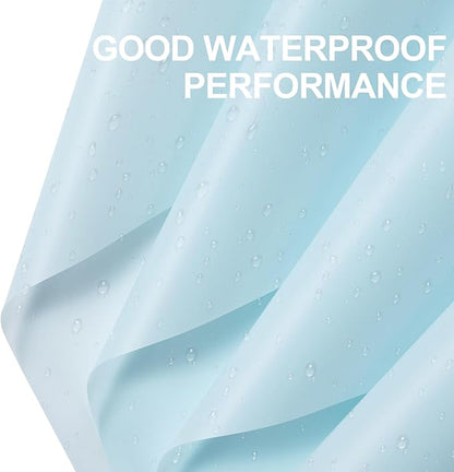 WRAPAHOLIC 20 Sheets Flower Wrapping Paper - 22.4 x 22.4 inch Pure Light Blue Water-Resistant Floral Bouquet Wrapping Paper, Florist Supplies Packaging for Wedding Birthday Gift DIY