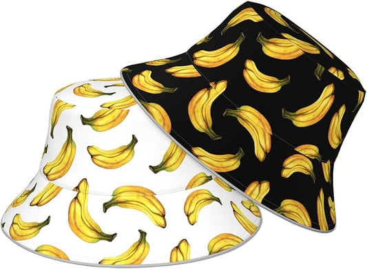 Bucket Hat Beach Summer Sun Hat Reversible Fisherman Hats Double Sided Wearing for Women Men Boys Girls
