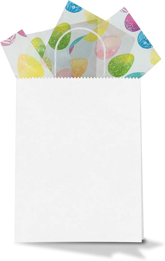 Pro Supply Global Easter Eggs Printed Tissue Paper for Baskets Gift Bags or Boxes and Wrapping - Bulk Decorative Art Tissue Paper for Packaging and Gifting | 24 Sheets 20" x 30"