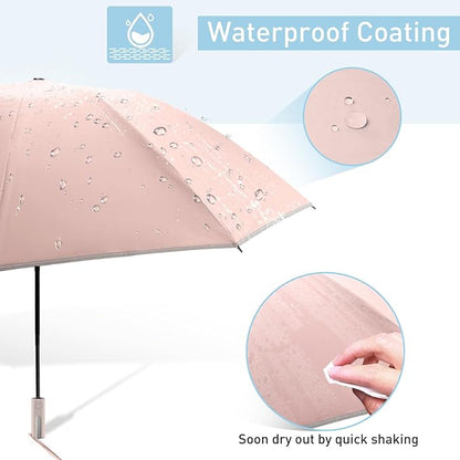 Bodyguard Inverted Umbrella - Large Windproof for Rain & Sun, Compact Reverse With Reflective Stripe, Teflon-Coated for Women Men, Travel Folding With Cover Bag
