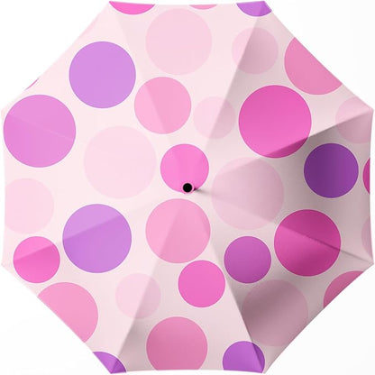 Small Compact Travel Automatic Folding Umbrella for Women, Portable Lightweight, Rain, Wind, UV Sun Shade