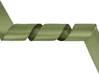 MEEDEE Moss Green Satin Ribbon Lux Double Faced Satin Ribbon 3 Inch Green Christmas Ribbons by 10 Yards Moss Green Ribbons for Christmas Tree, Flower Bouquet, Weddings, Bow Making, Holiday Decor