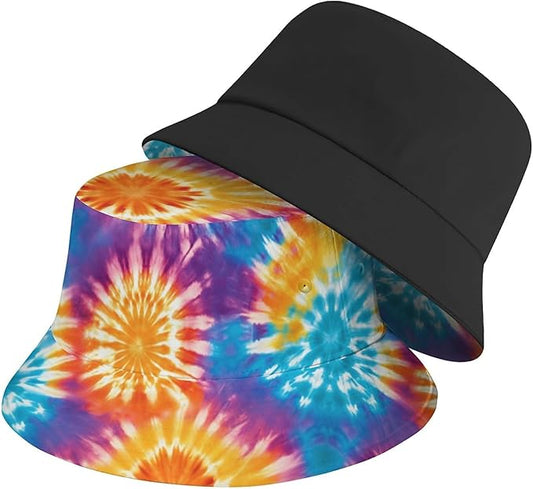 Bucket Hat for Women Men Unisex Sun Cap Packable Outdoor Fisherman Hat Headwear,Reversible Double-Side-Wear