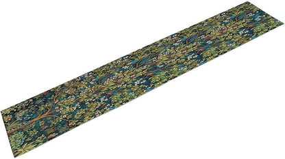 William Morris Floral Table Runner, Vintage Green Botanical Printed Table Runner for Home Kitchen Dining Table Decoration,13x108 Inch