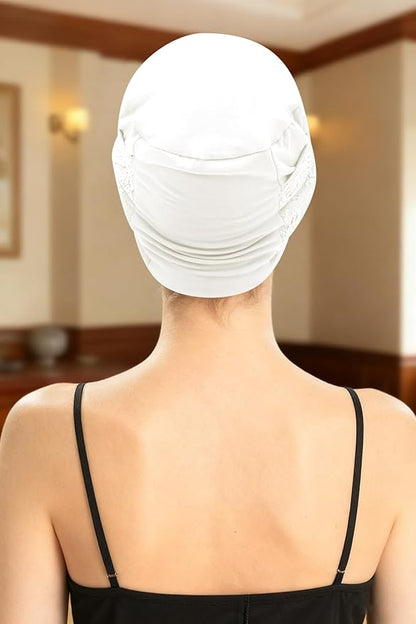 XYIYI Knot Chemo Headwear for Womens Cancer Patients, Stretchy Chemotherapy Headwraps Beanie Hats