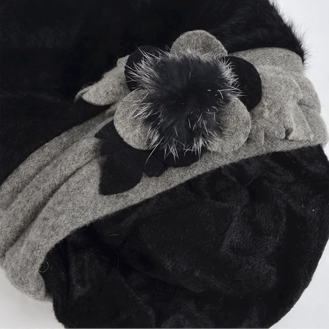 VECRY Women's 100% Wool Bucket Hat Felt Cloche Beret Dress Winter Beanie Hats