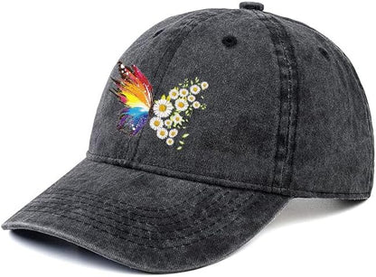 Negi Retro Baseball Cap Denim Hat for Women Female Washed Distressed Adjustable Dad Hats Unconstructed Cotton
