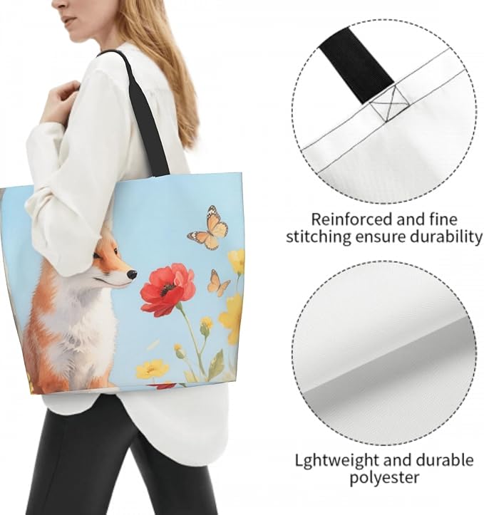 Shoulder Bag Large Reusable Eco-friendly Shopping Bags Portable Storage Handbag