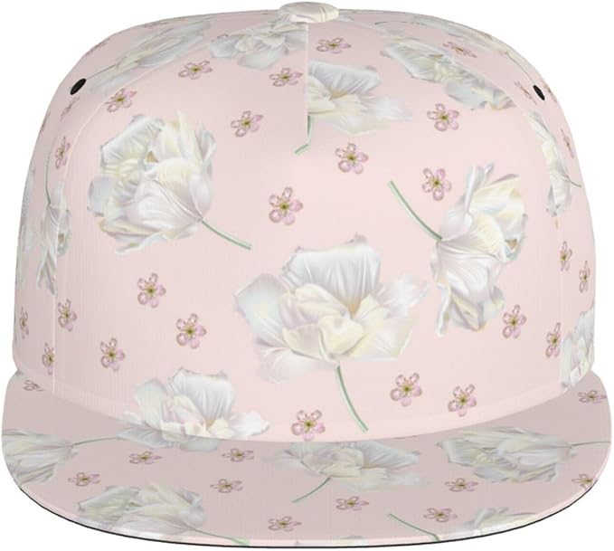 Tulip Flower Baseball Cap for Women Baseball Caps Flower Hat Tulip Baseball Hats Womens Cap for Outdoor