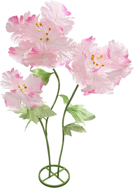 Giant Paper Flowers for Decoration, Elegant Huge Artificial Flower Big Decorative Handcrafted Wedding Banquet Background Party Baby Shower Photography Props Shop Window Display Home Decor, Light Pink