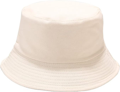 Malaxlx Unisex Bucket Hat Beach Sun Hat Aesthetic Fishing Hat for Men Women Teens, Reversible Double-Side-Wear