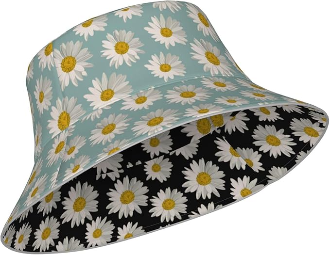 Hat Reversible Fisherman Hats Double Sided Wearing for Women Men Boys Girls