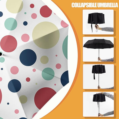 Small Compact Travel Automatic Folding Umbrella for Women, Portable Lightweight, Rain, Wind, UV Sun Shade