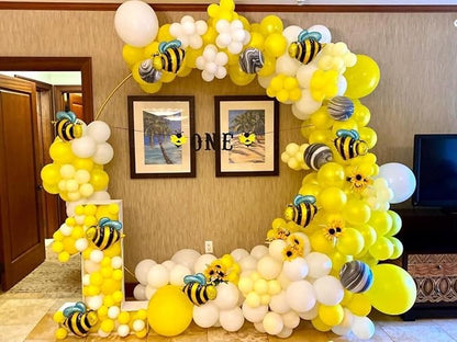 LANGXUN 7.2ft Gold Metal Round Balloon Arch kit, Backdrop Circle Stand Arch Frame for Wedding Birthday Party Decoration, Graduation Decorations and Baby Shower Photo Background