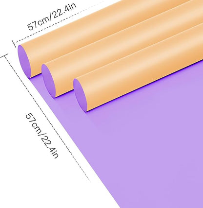 WRAPAHOLIC 20 Sheets Flower Wrapping Paper - 22.4 x 22.4 inch Yellow Purple Color Water-Resistant Floral Bouquet Wrapping Paper, Florist Supplies Packaging for Wedding Birthday Gift DIY