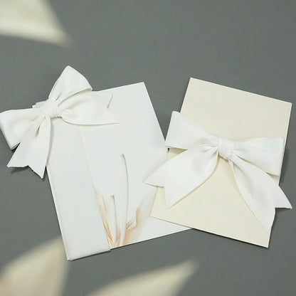 White Velvet Ribbon, 1-1/2 inch Wide Handmade Fabric Ribbons for Christmas Tree Decor, Flower Bouquet, Wedding Decoration, Baby Shower, 2 Rolls