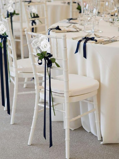Glitter Flowers,30PCS White Roses Artificial Roses with Stems for Wedding Bouquet Party Christmas Home Decor(White)