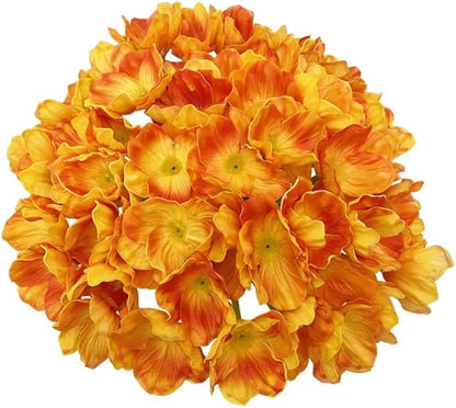 10 PCS High Quaulity Fresh Artificial Mini Real Touch PU/Latex Corn Poppies Decorative Silk Fake Artificial Poppy Flowers for Wedding Holiday Bridal Bouquet Home Party Decor (Orange)
