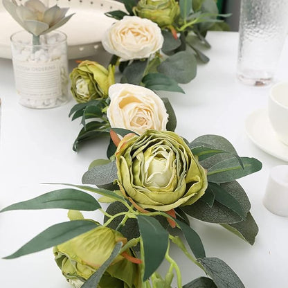 IPOPU White Roses Artificial Flowers Heads Bulk, 25pcs Vintage Dried Flowers Artificial Rose Heads Silk Fake Rose for Wedding Centerpieces for Dining Table Decor Wall Flowers Decorations (Off White)