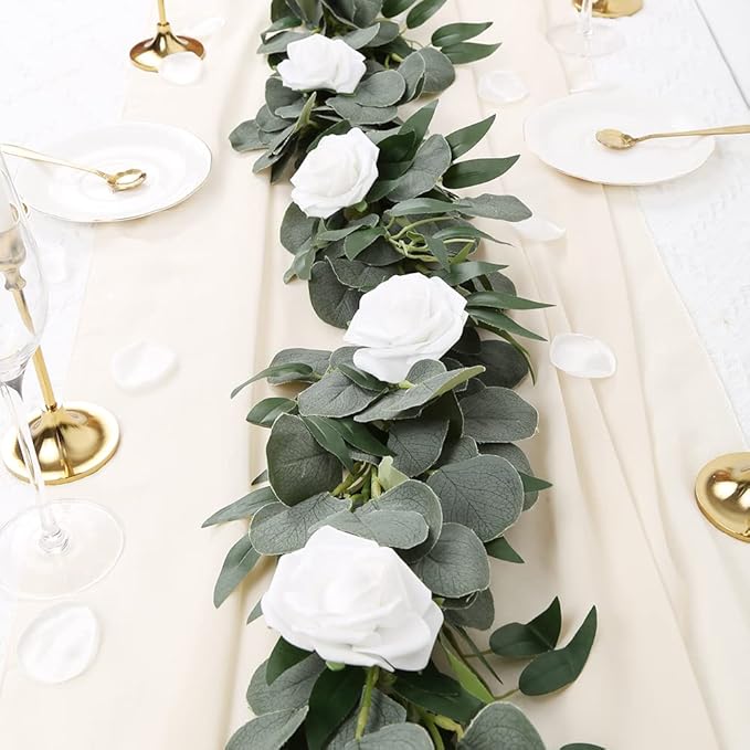 200pcs White Artificial Foam Rose Flower Head, 3-Inch Fake Flower Heads Stemless Flowers for DIY Crafts,Wedding Bouquets Centerpieces Arrangements Party Baby Shower Home Decor (White)