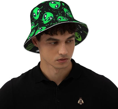 Hat Reversible Fisherman Hats Double Sided Wearing for Women Men Boys Girls