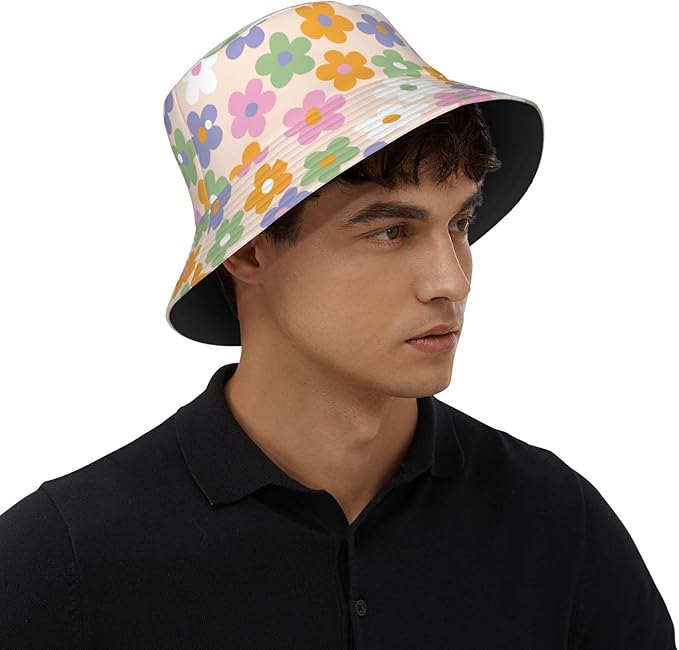 Mushrooms Skulls Cool Bucket Hat Beach Sun Hat Beach Fishing Hat for Men Women