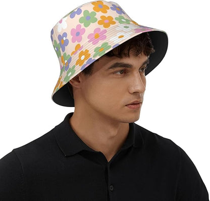 Mushrooms Skulls Cool Bucket Hat Beach Sun Hat Beach Fishing Hat for Men Women