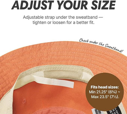 Hot Summer Bucket Hat - Trendy Cotton Sun Hat for Beach, Golf, Fishing - Fun Outdoor Vacation Boonie for Men and Women