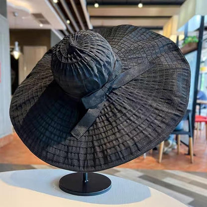 Oversized Sun Hats for Women Extra Large Wide Brim Beach Hat Foldable Roll up Floppy