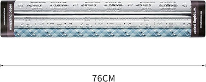 WRAPAHOLIC 30 Inch Christmas Wrapping Paper Roll - Jumbo Roll Blue and Silver Snowflake Holiday Design with Metallic Foil Shine - 4 Rolls - 30 Inch x 120 Inch Per Roll
